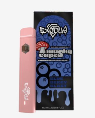 Exodus Mushroom Blueberry Blast Vape, Exodus Mushy Vapes,Exodus Mushroom Vape Review, exodus vape pen product, Mushroom Vape